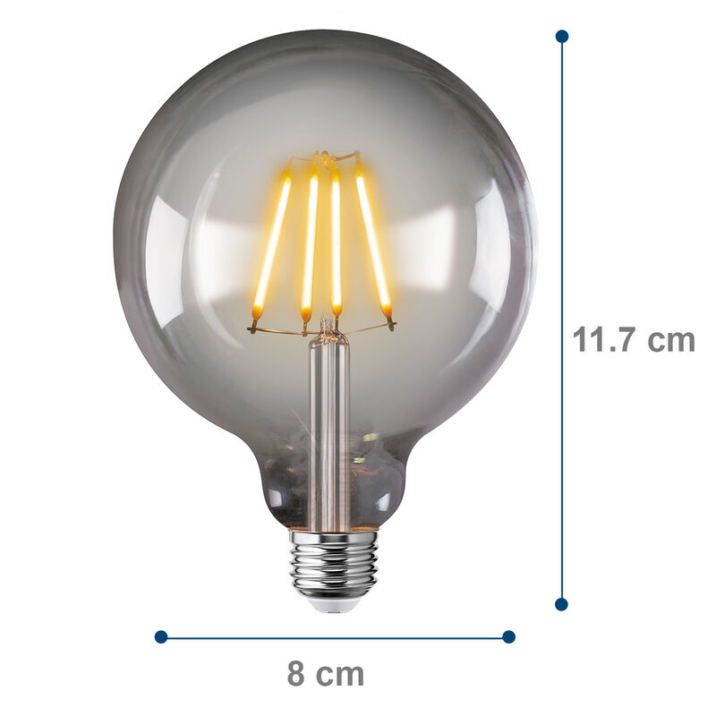 Pack de 4 focos LED Vintage Aksi 4W Globo Smoke... image number null