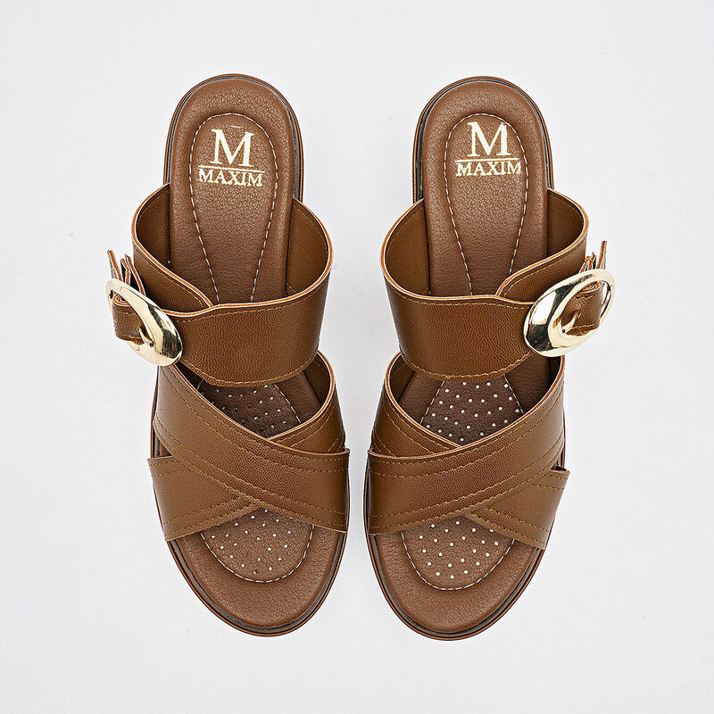 Maxim sandalia cu&ntilde;a para mujer camel cod 140613... image number null