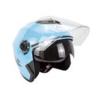 Casco Motocicleta Abierto 3/4 Visera Doble Hd Abatible Dot
