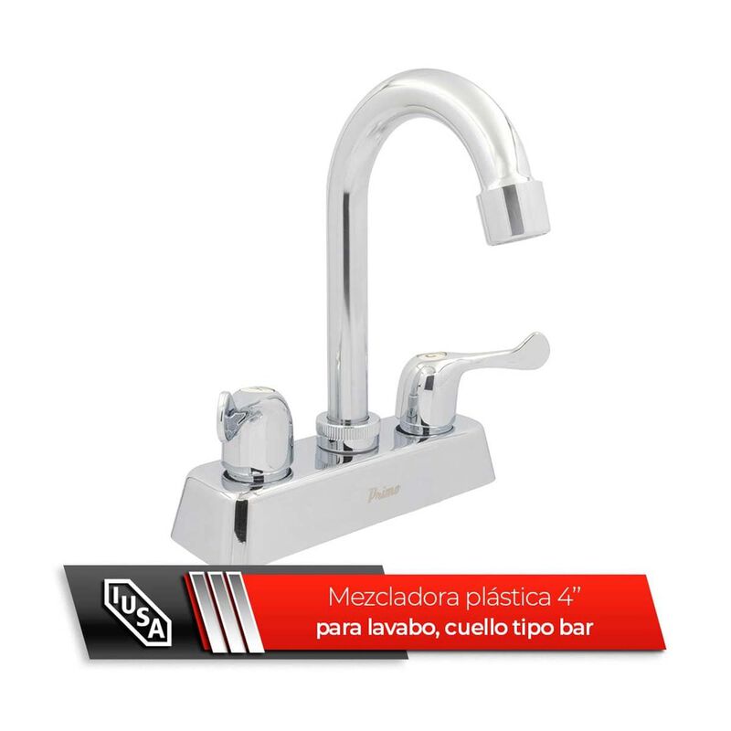 Mezcladora Abs Para Lavabo, Cuello Tipo Bar, Ma... image number null