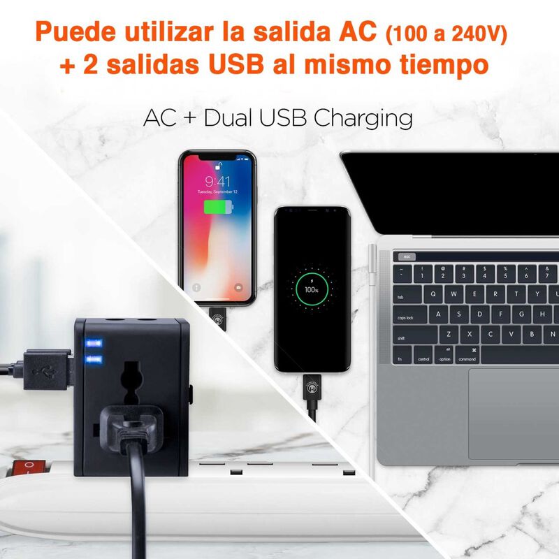 Adaptador cargador de Viaje HYPERGEAR Clavija U... image number null