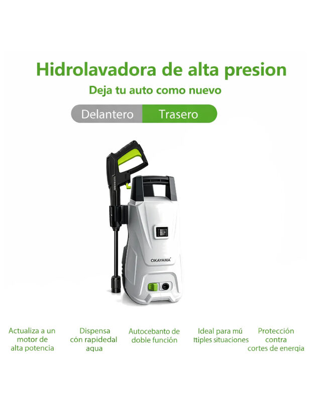 Hidrolavadora El&eacute;ctrica De Alta Presi&oacute;n Port&aacute;ti... image number null