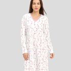 Camis&oacute;n Largo con Flores y Puntilla Rosa