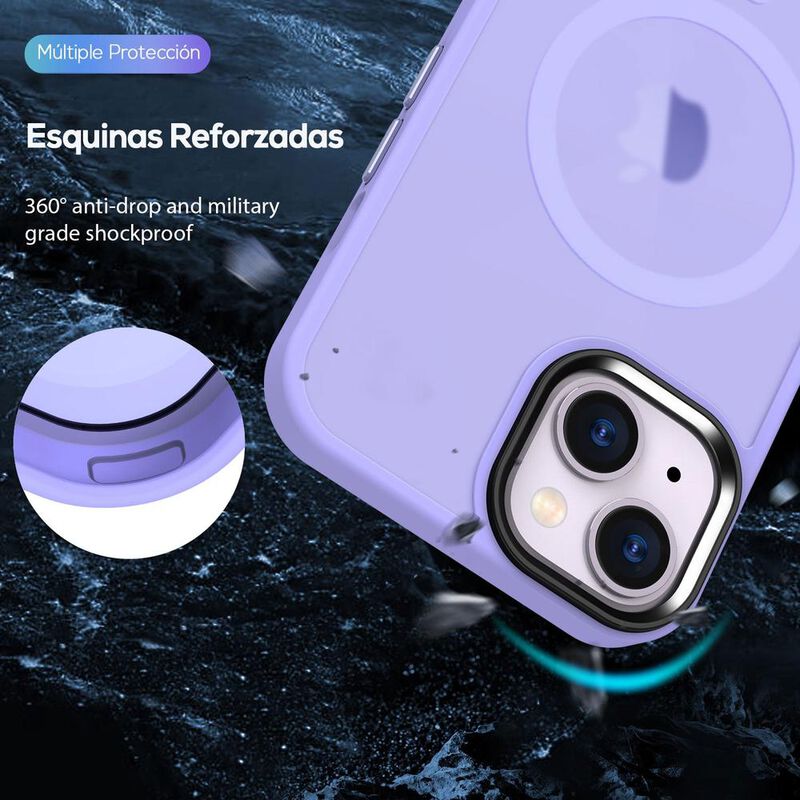 Funda TEKKU Matte Style para iPhone 15 PLUS Tra... image number null