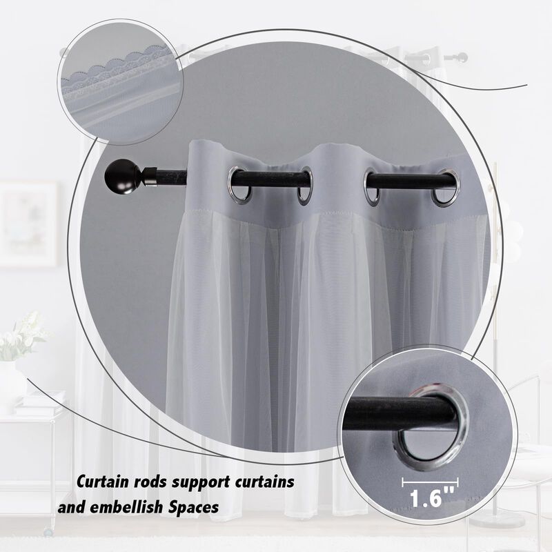 Cortina Anytime Home Opaca Y Transparente Con C... image number null