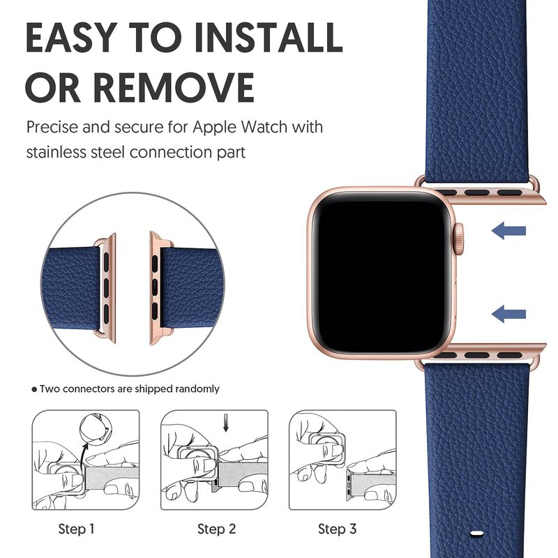 Correa De Reloj Fullmosa De Cuero Para Apple Wa... image number null