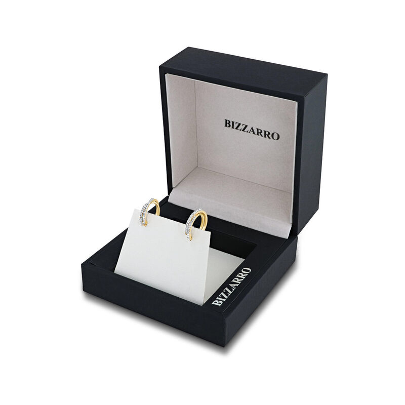 Arracadas 2Begold Amarillo Con Zirconias (15Mm ... image number null