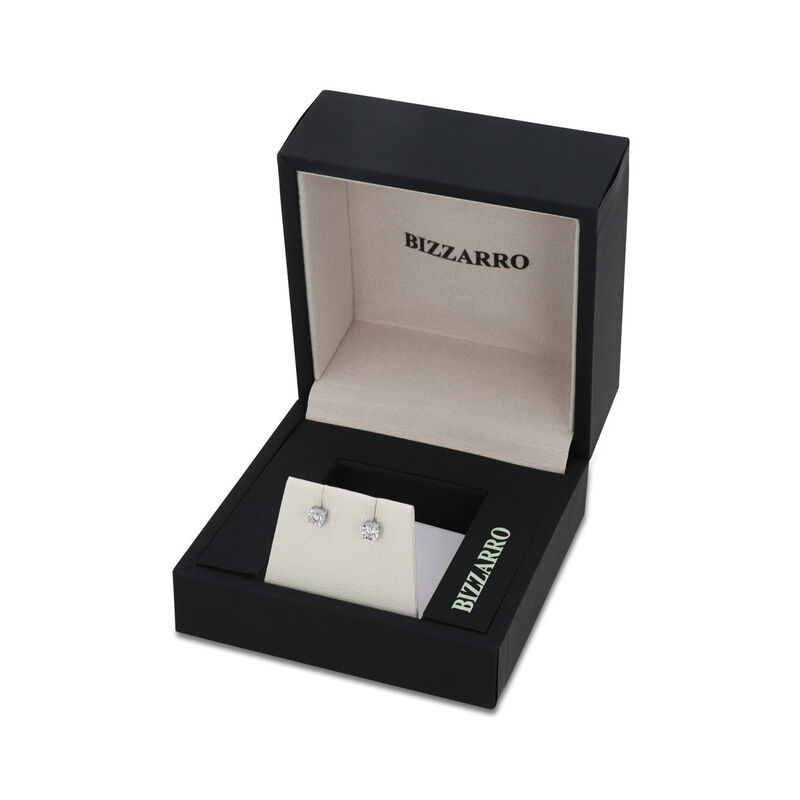 Broqueles Oro Blanco 10k 20 Pts Diamante | Joye... image number null