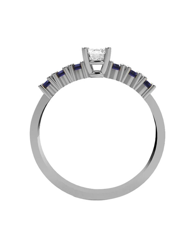 Anillo de Compromiso de 14K con Diamante de Lab... image number null