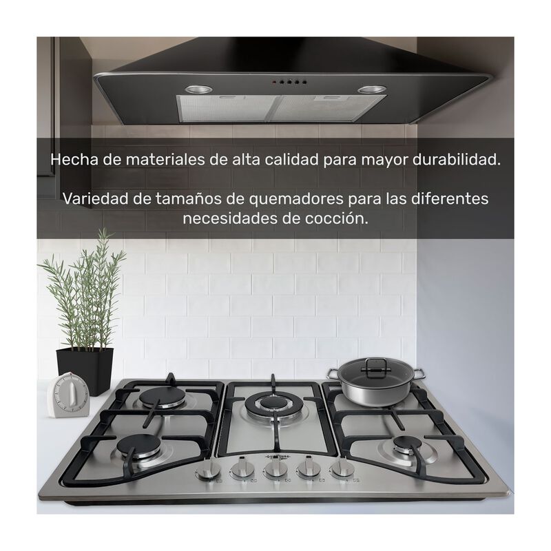 Parrilla Estufa Gas Lp Natural 5 Quemadores Ace... image number null