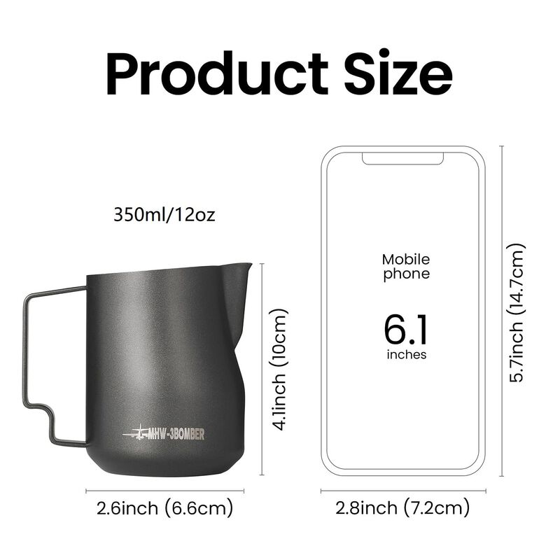 Jarra Espumadora De Leche Mhw-3bomber, 350 Ml, ... image number null