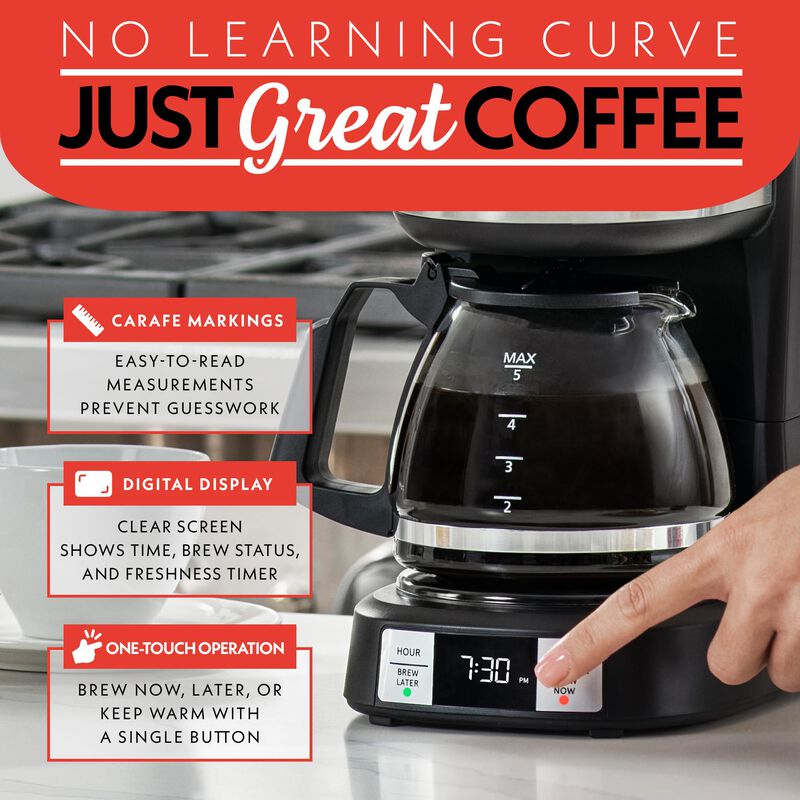 Cafetera Gourmia Gcm3518 Programable Para 5 Taz... image number null