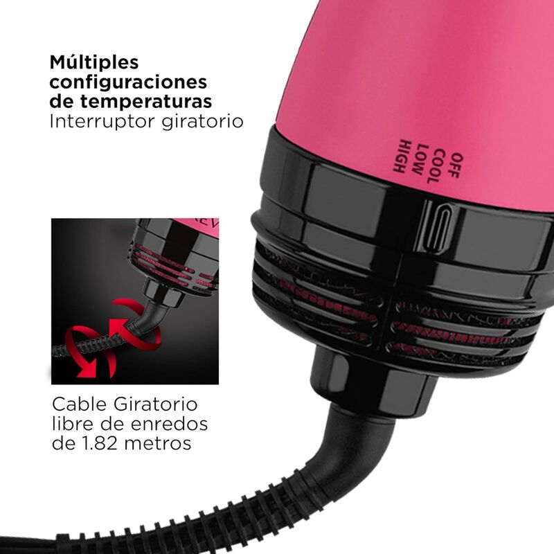 Cepillo Alaciador y Voluminizador Modelo RVDR52... image number null