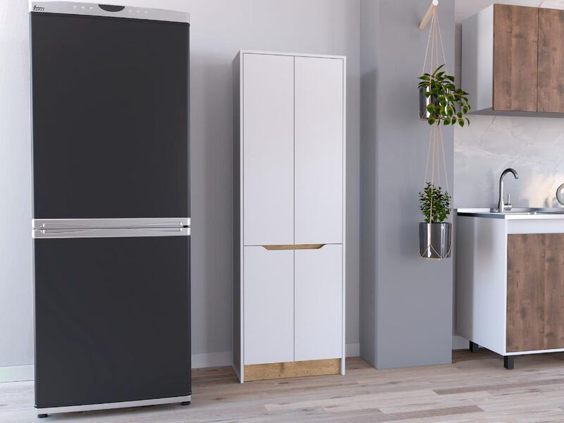Alacena Soler Blanco Y Macadamia Virtual Mueble... image number null