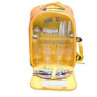 Set Para Pic Nic Con Mochila - Naranja