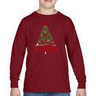 Camiseta De Manga Larga Word Art Para Ni&ntilde;o - Have Yourself A Merry Little Christmas - Rojo