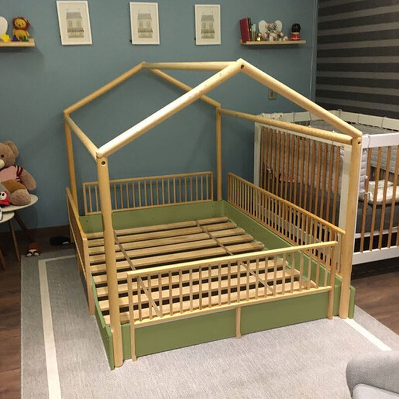 Matrimonial - Cama Casa Montessori de Madera Du... image number null