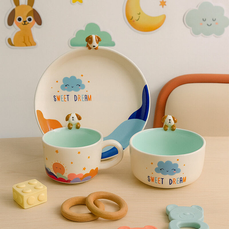 Vajilla Sweet Dream Blue Set Individual - Cer&aacute;m... image number null