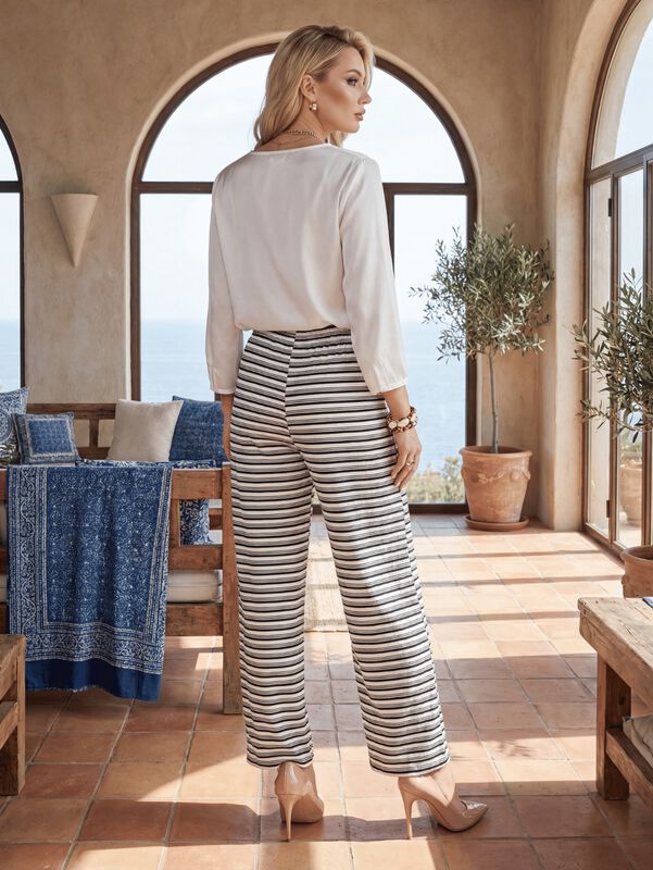Set De Dos Pants De Mujer Pant-060-px2 Blanco Y... image number null