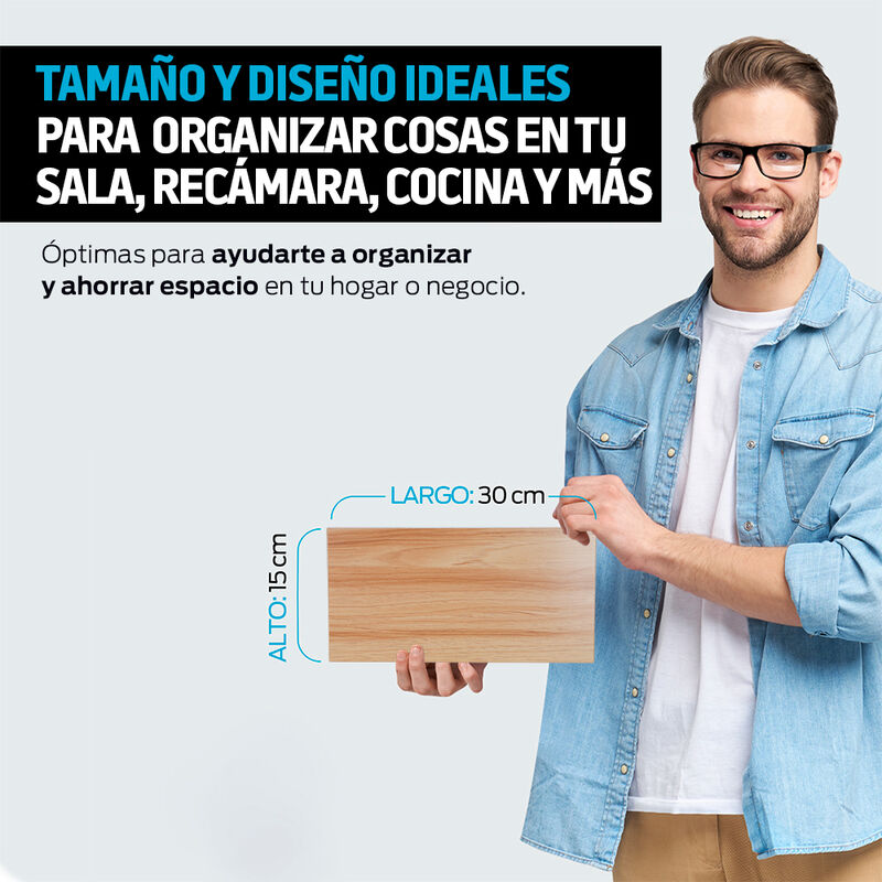Set de Repisas Flotantes de Madera 6 Piezas tip... image number null