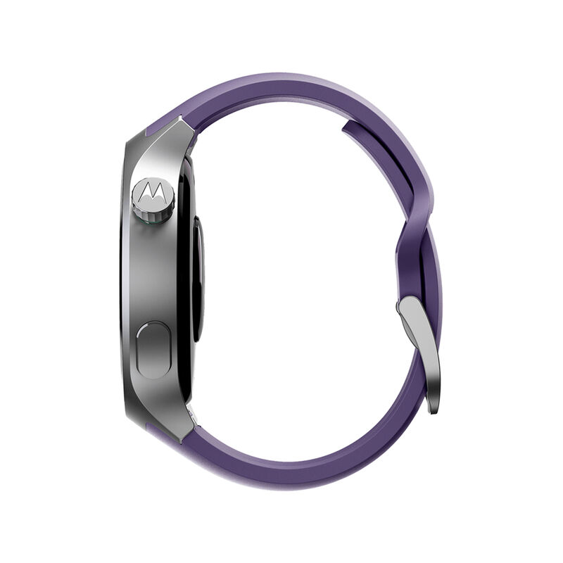 Motorola Moto Watch Matte Silver Parachute Purp... image number null