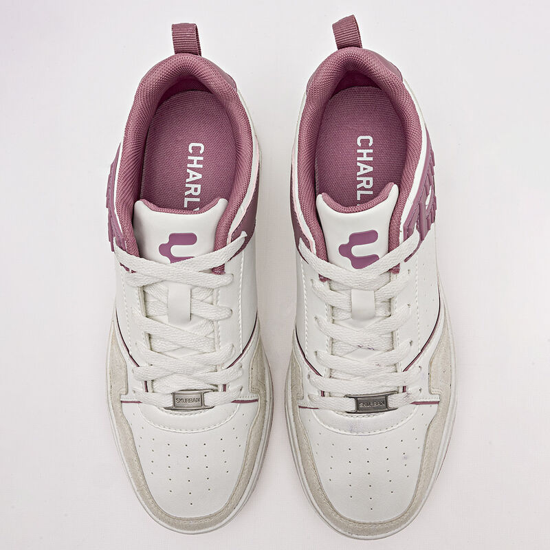 Charly Tenis urbano para mujer blanco rosa, imp... image number null