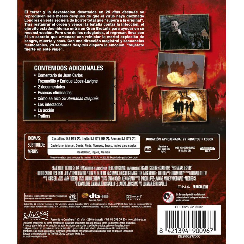 28 Semanas Despu&eacute;s [Blu-ray] (2007) 28 Weeks La... image number null