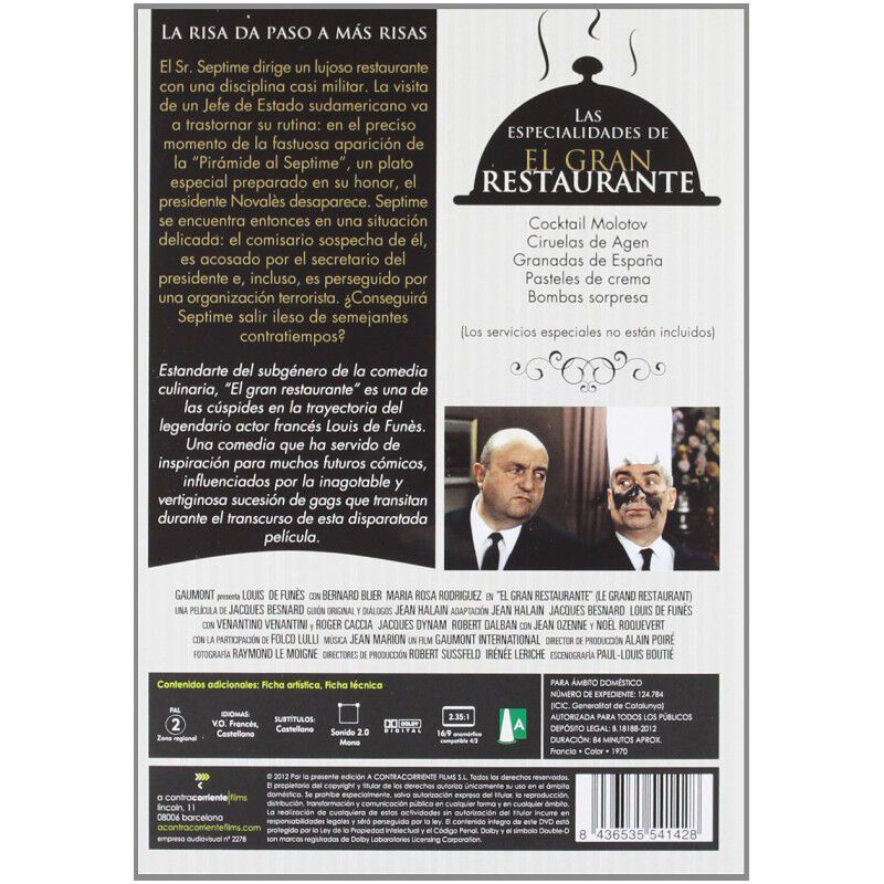 El Gran Restaurante [DVD] (1966) Le grand resta... image number null
