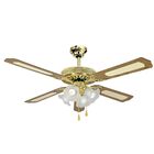 Ventilador de Techo Apolo A52AC5L4C D 52" Dorado ORT