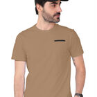 Playera Basica Manga Corta Caballero Premium Camello Roosevelt C346