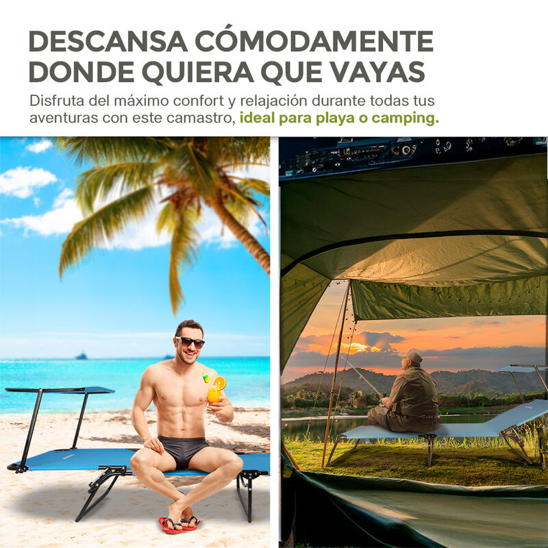 Catre Plegable Port&aacute;til Cama Camastro con Techo... image number null