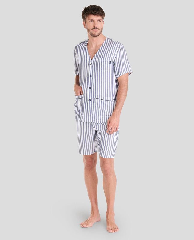 Pijama de Rayas para Hombre Marino image number null