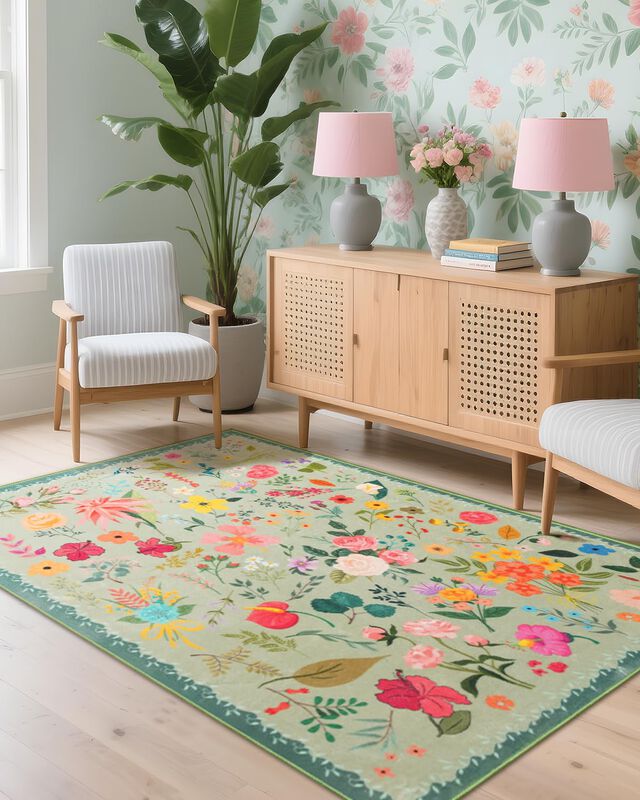 Alfombra Cryptolite Boho, Lavable, 120 X 180 Cm... image number null