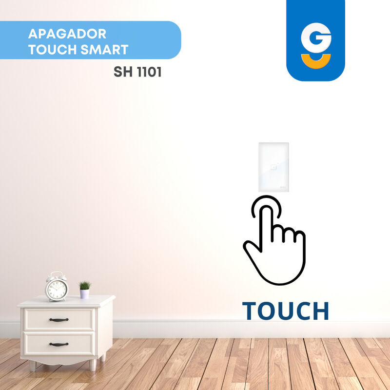 Pack 5 piezas Apagador De Pared Touch De Un Mód... image number null