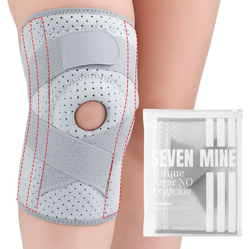 Rodillera Ajustable con Soporte Lateral y Almoh... image number null