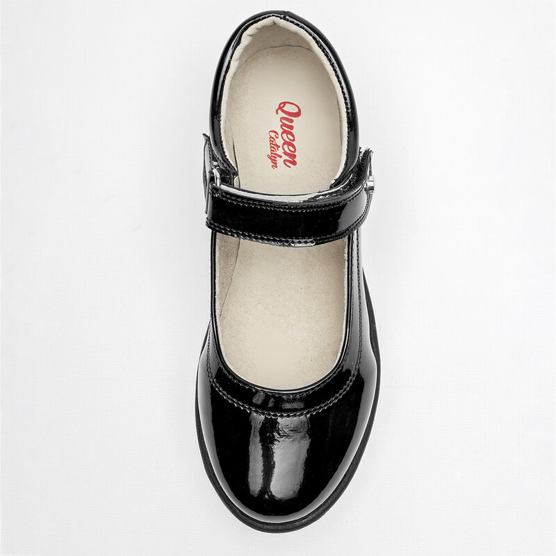 Queen Zapato para ni&ntilde;a. Negro charol image number null