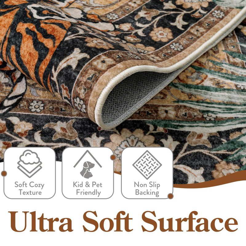 Alfombra Moynesa 6x9 Lavable Boho Vintage Color... image number null
