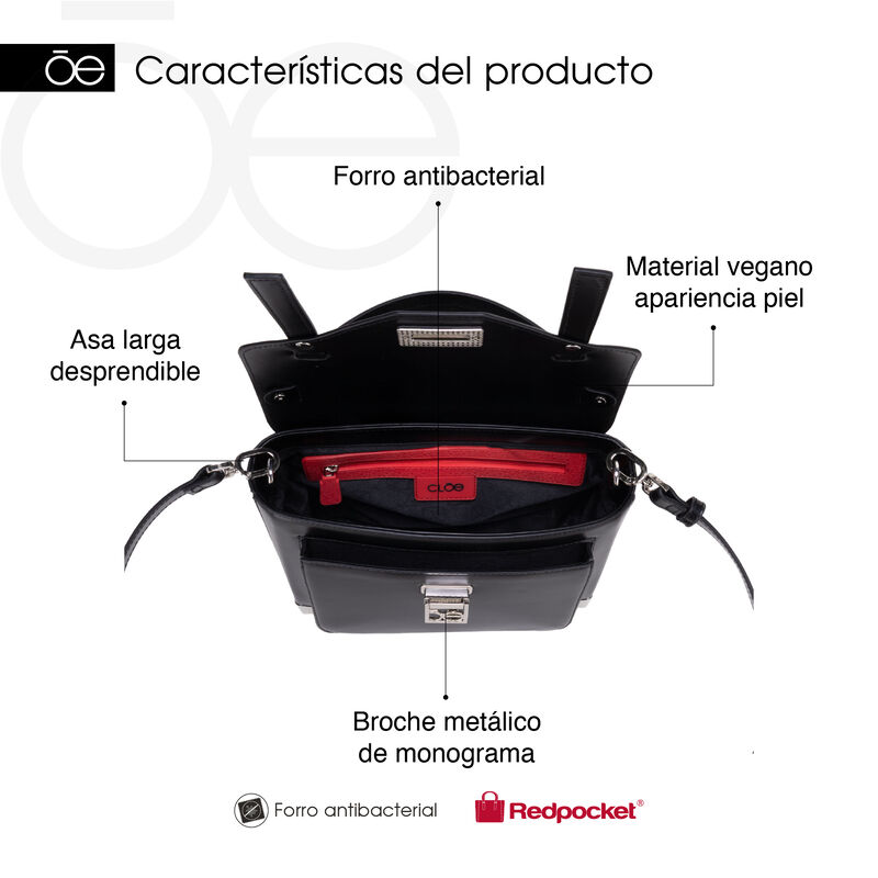 Bolsa Briefcase Grande Con Broche De Monograma ... image number null