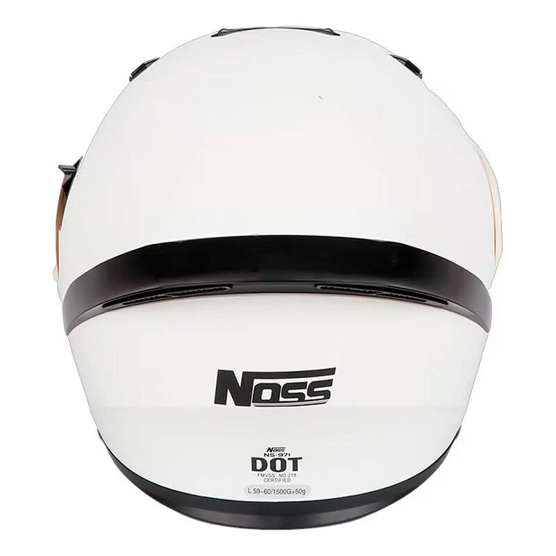 Casco Noss Ns-971 Abatible S&oacute;lido Blanco L image number null