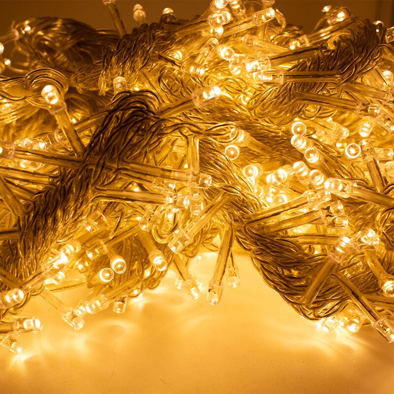 Cortina serie luces 800 LED luz calida 3x3 metr... image number null