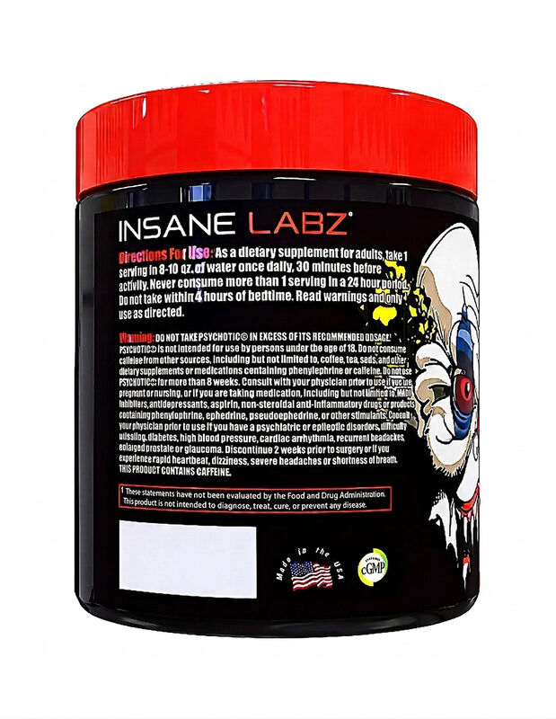 INSANE LABZ PSYCHOTIC 35 SERV FRUIT PUNCH image number null