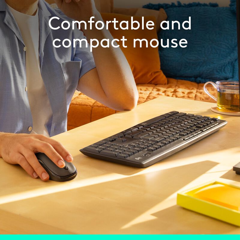 Combo De Rat&oacute;n Y Teclado Inal&aacute;mbricos Logitech ... image number null
