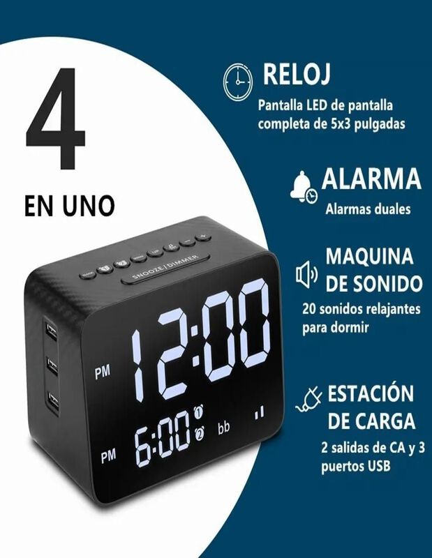 Reloj despertador Casa BIU image number null
