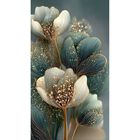 Cuadro Decorativo Bot&aacute;nica 60x80cm Jade Y Oro