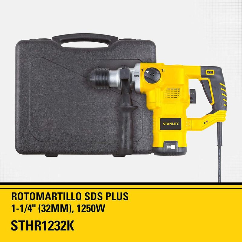 Rotomartillo SDS-Plus 3 Modos Stanley 1250W Pro... image number null