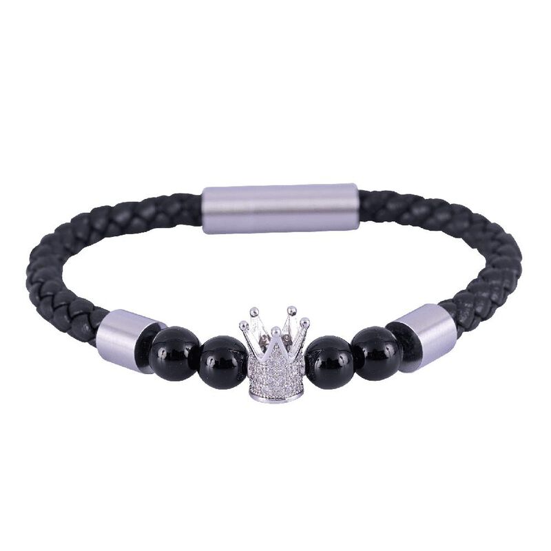 Pulsera Hombre, Brazalete Acero Inoxidable, Reg... image number null