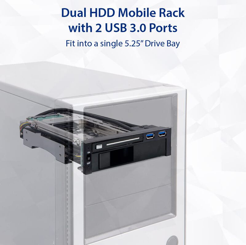 Rack M&oacute;vil Syba Sy-mra55006 Para Discos Duros S... image number null