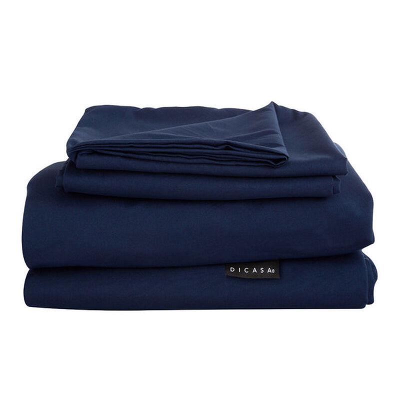 Juego de S&aacute;banas Queen Size Softy Azul Marino image number null