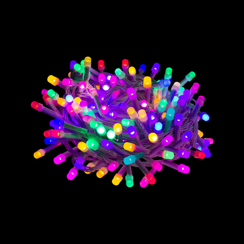 Serie Navide&ntilde;a 50 LED micr&oacute;fono multicolor 8 fu... image number null