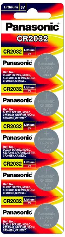 Pila Panasonic Cr2032 3v Tira Con 5 Bot&oacute;n image number null